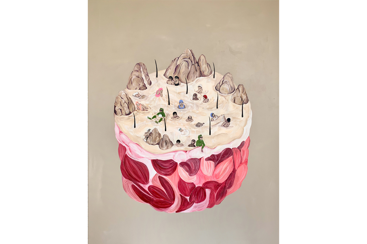 陳楷仁　溫水煮青蛙116.5x91cm